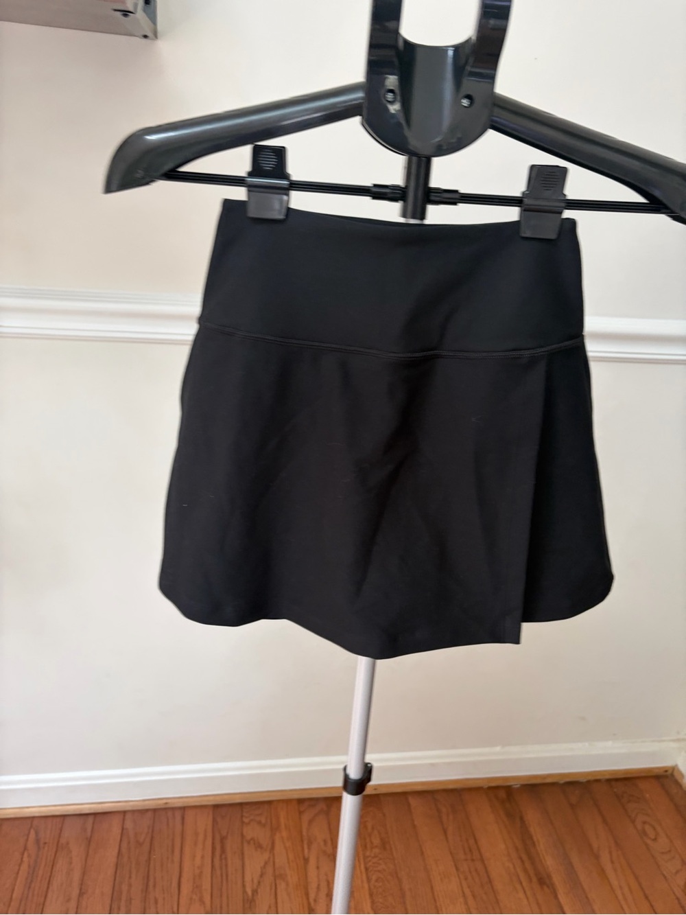 Black Circle Skater Mini Skirt